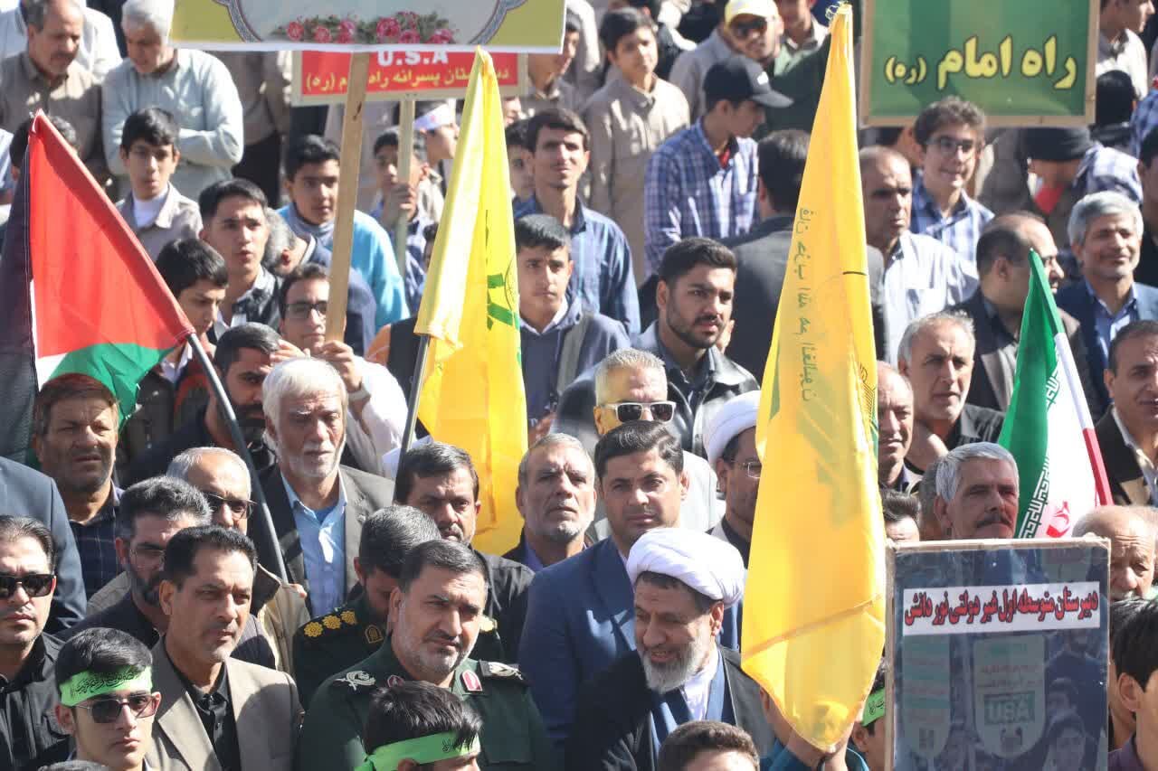 فیلم| راهپیمایی روز ۱۳ آبان در کرمان