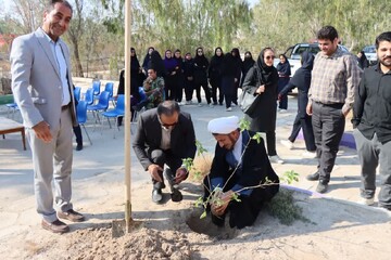 تصاویر/ احداث نهالستان نیک دختران سما با حضور امام جمعه عالیشهر