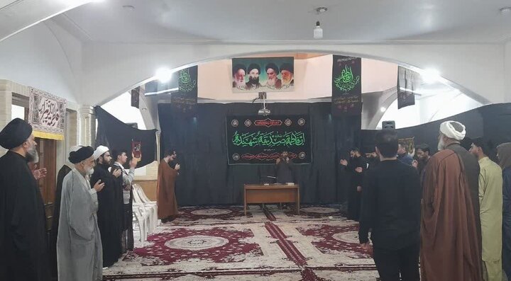 تصاویر/ مراسم شهادت حضرت زهرا(س) در مدرسه علمیه آیت‌الله یثربی(ره) کاشان