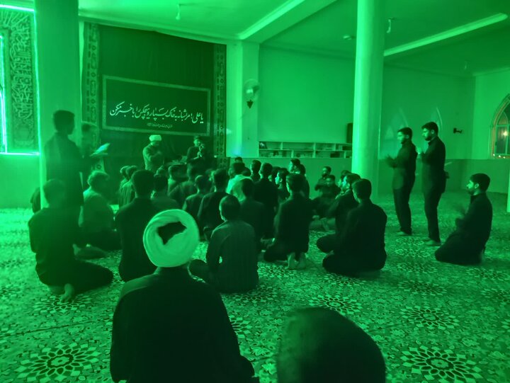 تصاویر/ مراسم عزاداری شهادت حضرت فاطمه زهرا (س) در شهر سندرک