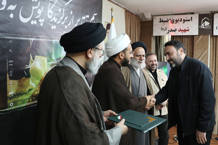 تصاویر/ مراسم قدیر از آثار برتر پویش به وقت اربعین