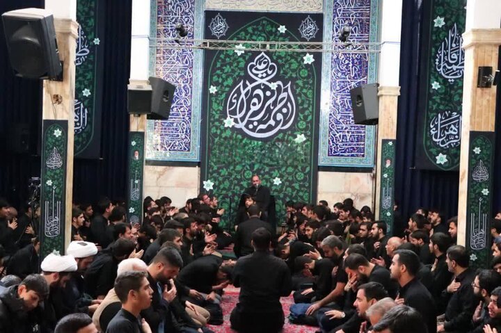 تصاویر/ مراسم عزاداری شهادت حضرت زهرا(س) در حوزه علمیه آیت‌الله مجتهدی