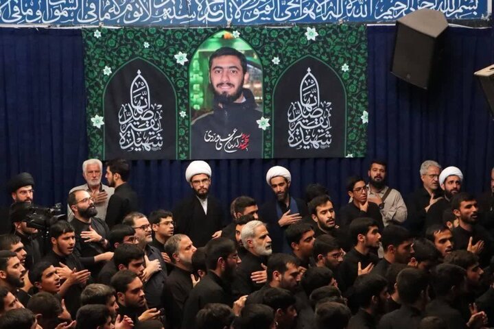 تصاویر/ مراسم عزاداری شهادت حضرت زهرا(س) در حوزه علمیه آیت‌الله مجتهدی