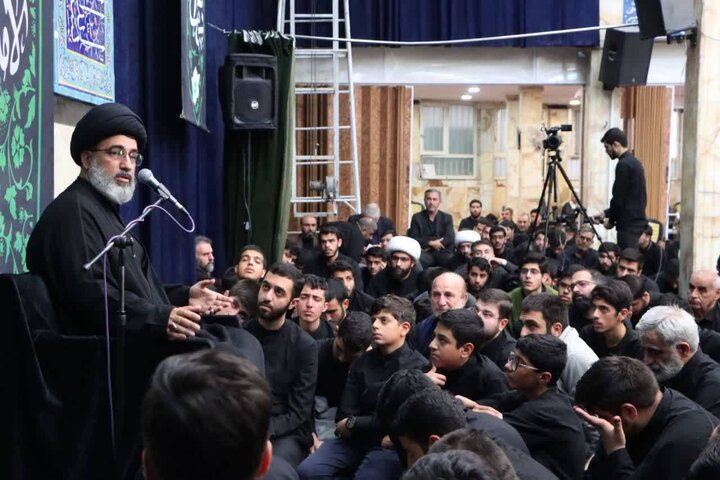 تصاویر/ مراسم عزاداری شهادت حضرت زهرا(س) در حوزه علمیه آیت‌الله مجتهدی