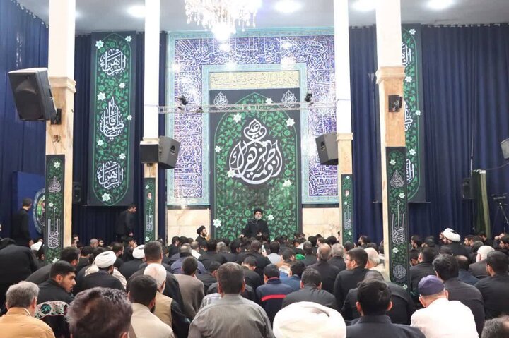 تصاویر/ مراسم عزاداری شهادت حضرت زهرا(س) در حوزه علمیه آیت‌الله مجتهدی