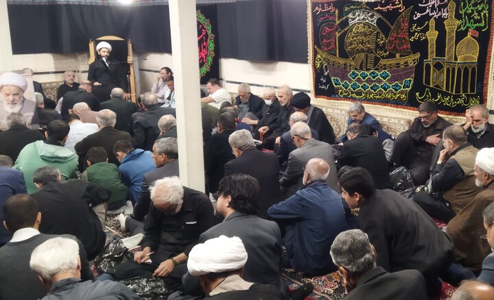 تصاویر/ مراسم سوگواری شهادت حضرت فاطمه(س) در حسینیه آیت الله جعفری اراکی(ره)