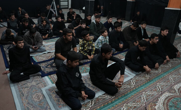 تصاویر/ عزاداری دهه اول فاطمیه در مدرسه علمیه امام صادق (ع) نقده