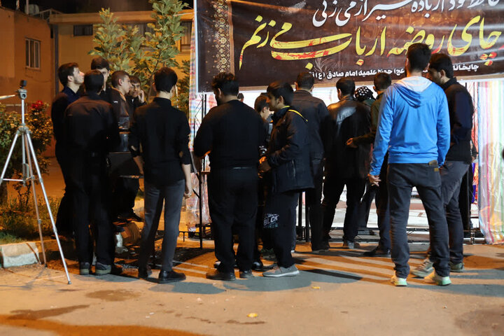 تصاویر/ عزاداری دهه اول فاطمیه در مدرسه علمیه امام صادق (ع) نقده