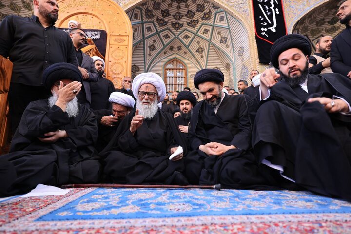 بمشاركة آية الله العظمى النجفي.. مسيرة فاطمية حاشدة تتحرك نحو حرم الإمام علي (عليه السلام) في النجف الأشرف