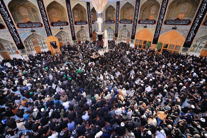 بمشاركة آية الله العظمى النجفي.. مسيرة فاطمية حاشدة تتحرك نحو حرم الإمام علي (عليه السلام) في النجف الأشرف