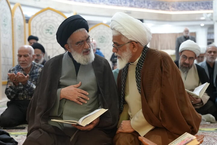 عزاداری شام شهادت حضرت زهرا (س) باحضور آیت‌الله سعیدی در مسجد چهارده معصوم(ع) قم