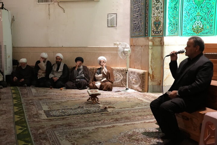 عزاداری شام شهادت حضرت زهرا (س) باحضور آیت‌الله سعیدی در مسجد چهارده معصوم(ع) قم