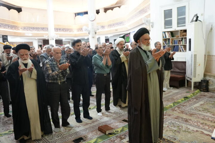 عزاداری شام شهادت حضرت زهرا (س) باحضور آیت‌الله سعیدی در مسجد چهارده معصوم(ع) قم