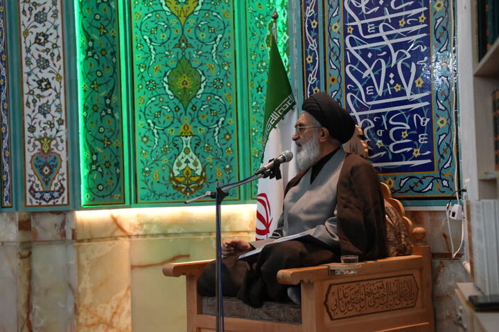 عزاداری شام شهادت حضرت زهرا (س) باحضور آیت‌الله سعیدی در مسجد چهارده معصوم(ع) قم