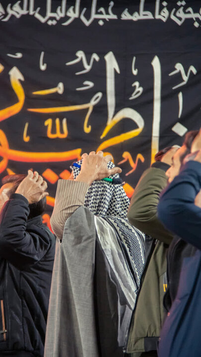 تصاویر/ عزاداری هیئت مسجد الزهرای احمدآباد به مناسبت شهادت حضرت فاطمه (س) در نجف ایران