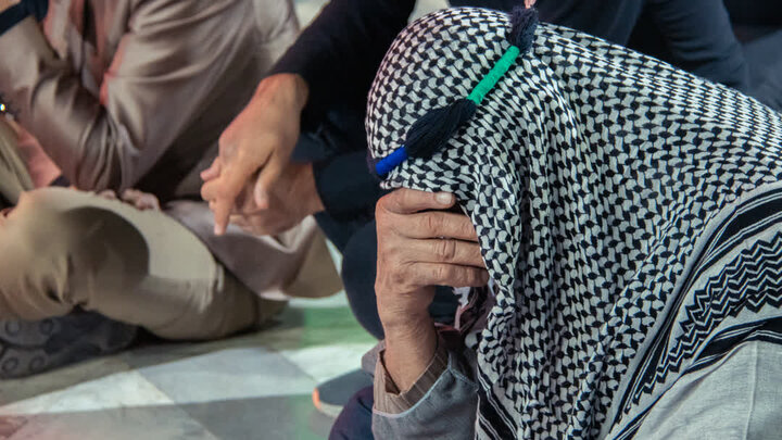 تصاویر/ عزاداری هیئت مسجد الزهرای احمدآباد به مناسبت شهادت حضرت فاطمه (س) در نجف ایران