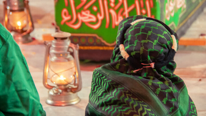 تصاویر/ عزاداری هیئت مسجد الزهرای احمدآباد به مناسبت شهادت حضرت فاطمه (س) در نجف ایران