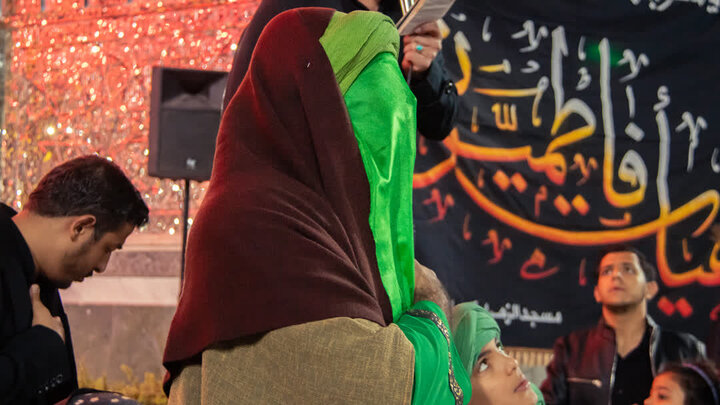 تصاویر/ عزاداری هیئت مسجد الزهرای احمدآباد به مناسبت شهادت حضرت فاطمه (س) در نجف ایران