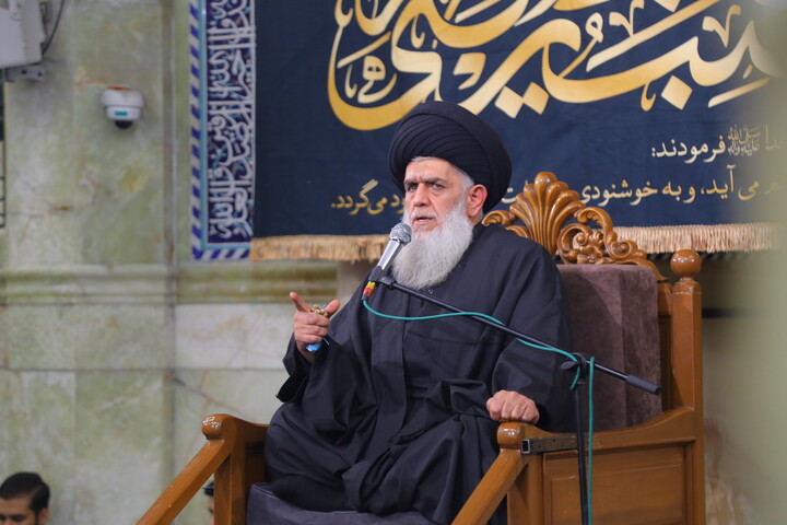 تصاویر / مراسم عزاداری شهادت حضرت زهرا(س) در مسجد اعظم قم