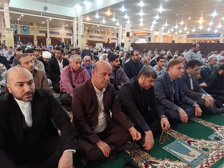 نمازجمعه امروز شهر دارالحماسه بوشهر به روایت تصویر