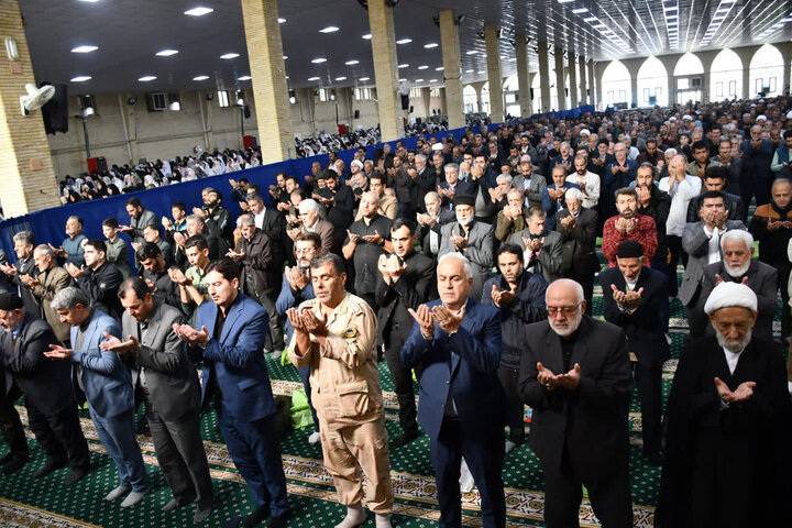 تصاویر/  آیین عبادی سیاسی نماز جمعه خوی