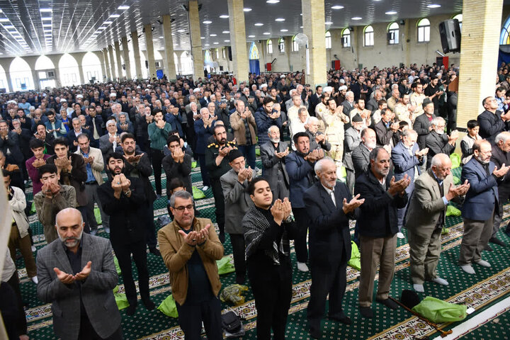 تصاویر/  آیین عبادی سیاسی نماز جمعه خوی