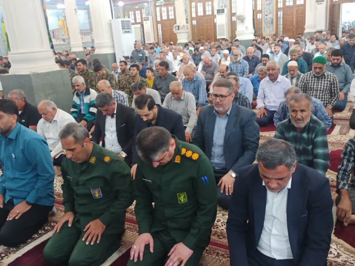 تصاویر/ آیین عبادی سیاسی نمازجمعه امروز شهر برازجان