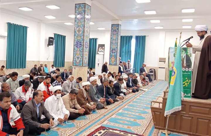 آیین عبادی سیاسی نماز جمعه شهرستان نیمروز