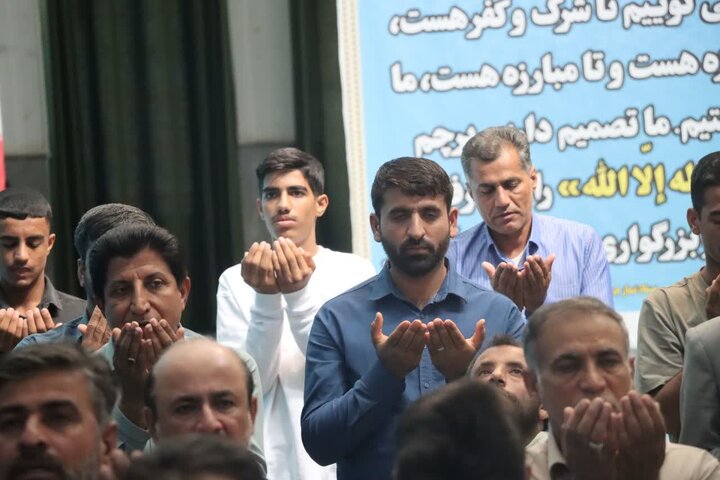 تصاویر/ اقامه نماز جمعه شهر قلعه‌گنج