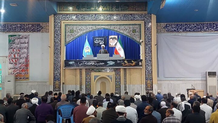 آیین سیاسی عبادی نماز جمعه شهرستان زابل