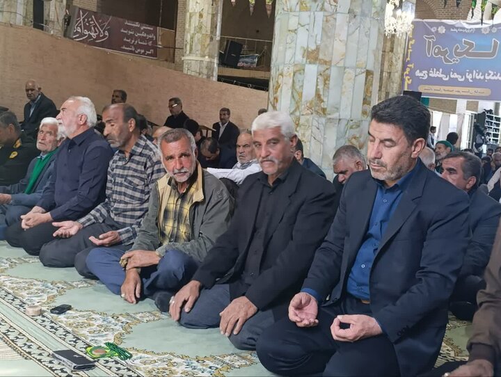 حوزه/ نمازجمعه شهرستان خاتم در سوگ ایام فاطمیه