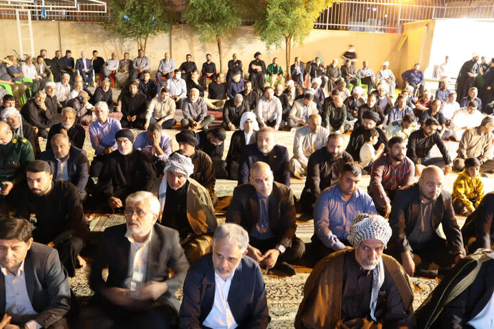 مراسم ایام فاطمیه به میزبانی دفتر امام جمعه بندر امام خمینی (ره)