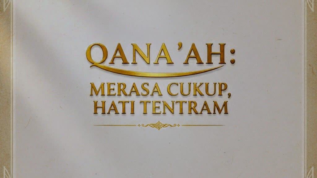 Akhlak Hidup: Ridho dengan Pemberian Allah Swt yang Sedikit, Maka Allah (pun) akan Ridho dengan Amalanmu yang Sedikit