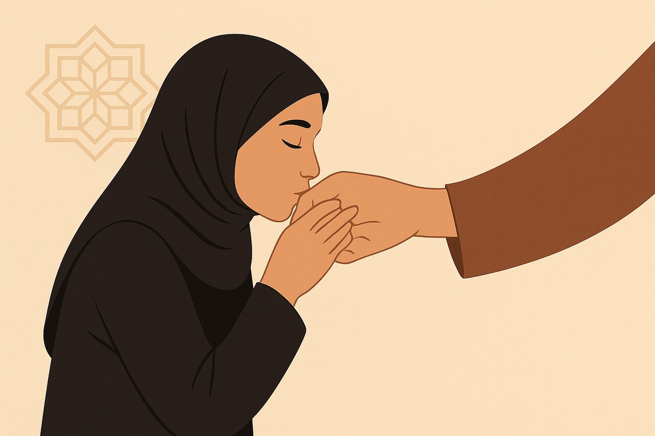 May a girl kiss her uncle?