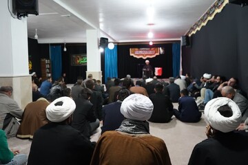 تصاویر/ عزاداری ایام فاطمیه در مدرسه علمیه امام محمدباقر (علیه‌السلام) شاهین دژ