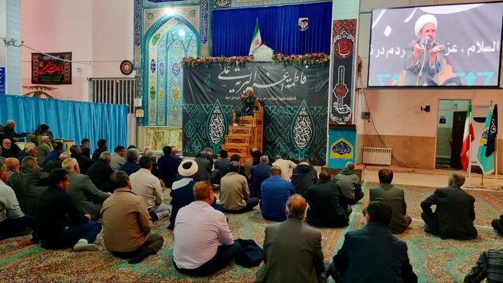 تصاویر/ مراسم عزاداری ایام فاطمیه در رابر