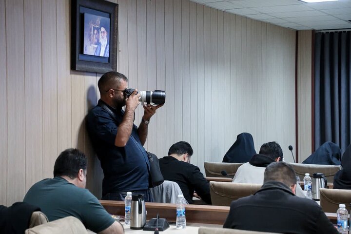 تصاویر/ نشست خبری مسئول روابط عمومی نیروی هوافضای سپاه