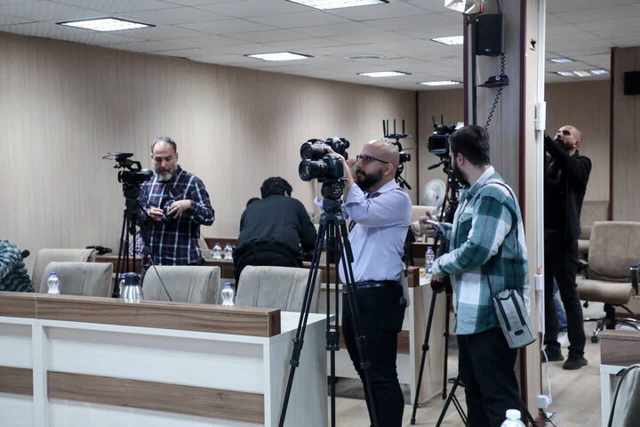 تصاویر/ نشست خبری مسئول روابط عمومی نیروی هوافضای سپاه