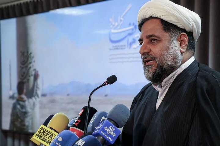 تصاویر/ نشست خبری مسئول روابط عمومی نیروی هوافضای سپاه