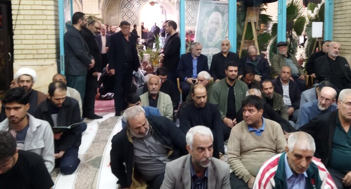 تصاویر/ روضه خوانی سیدمجید بنی فاطمه در مراسم ترحیم امام جماعت مسجد الصادق(ع)