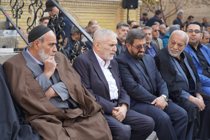 تصاویر/ تشییع پیکر پیرغلام حسینی، مرحوم سید محمد موسوی سجاسی