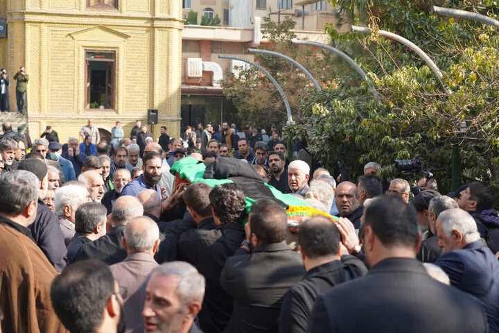 تصاویر/ تشییع پیکر پیرغلام حسینی، مرحوم سید محمد موسوی سجاسی