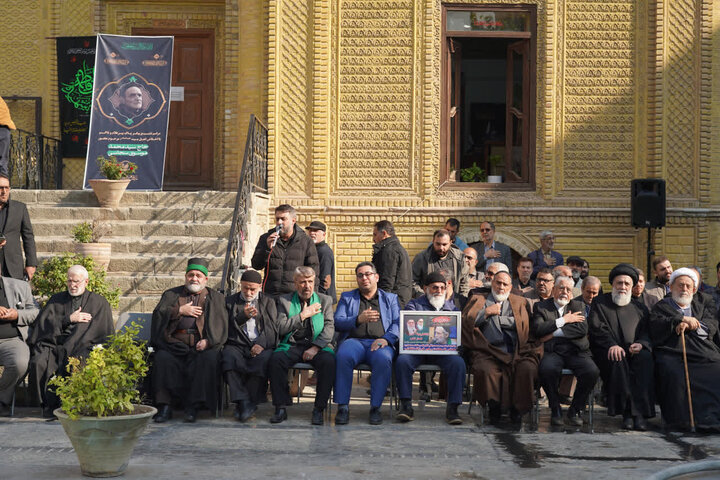 تصاویر/ تشییع پیکر پیرغلام حسینی، مرحوم سید محمد موسوی سجاسی