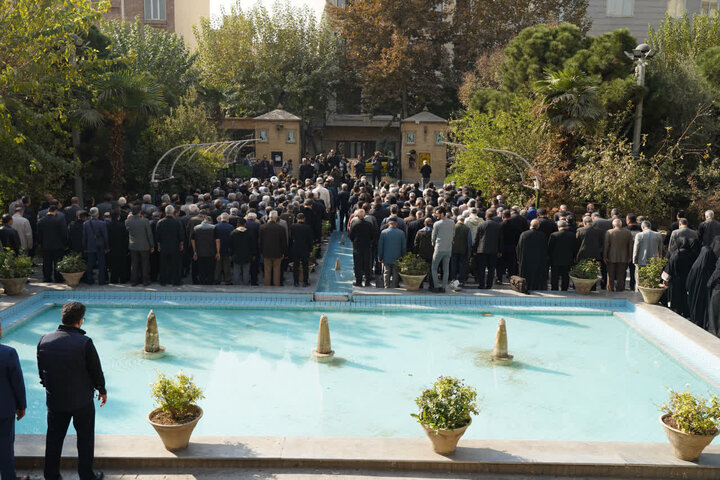 تصاویر/ تشییع پیکر پیرغلام حسینی، مرحوم سید محمد موسوی سجاسی