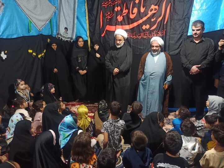 تصاویر/ مراسم عزاداری شهادت حضرت زهرا در آب‌پخش