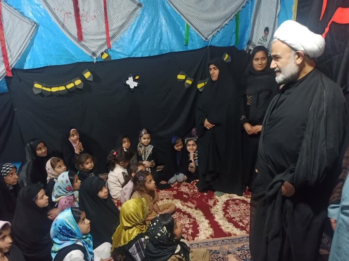 تصاویر/ مراسم عزاداری شهادت حضرت زهرا در آب‌پخش