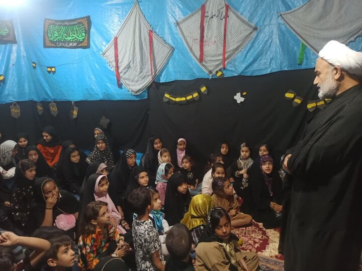 تصاویر/ مراسم عزاداری شهادت حضرت زهرا در آب‌پخش