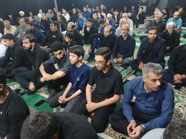 تصاویر/ مراسم عزاداری شهادت حضرت زهرا در آب‌پخش