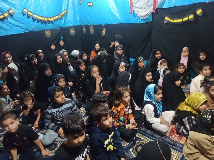 تصاویر/ مراسم عزاداری شهادت حضرت زهرا در آب‌پخش