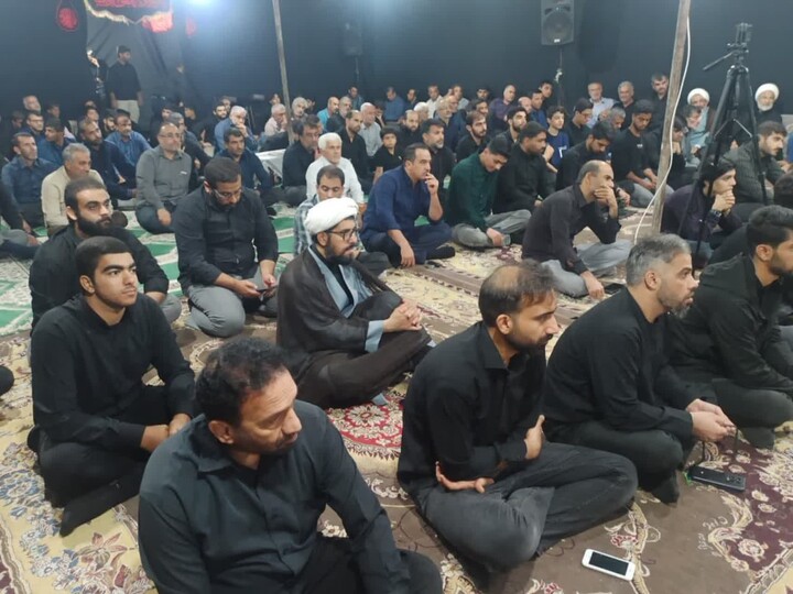 تصاویر/ مراسم عزاداری شهادت حضرت زهرا در آب‌پخش